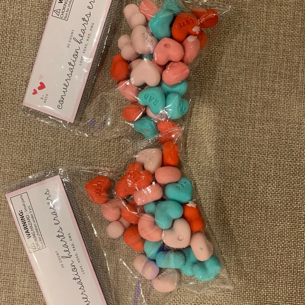 Target Heart Erasers